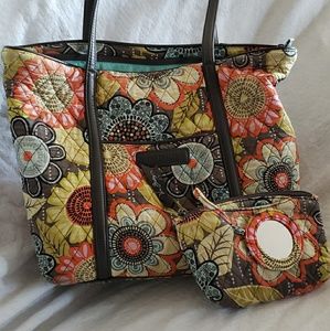 Vera Bradley Tote with coin purse